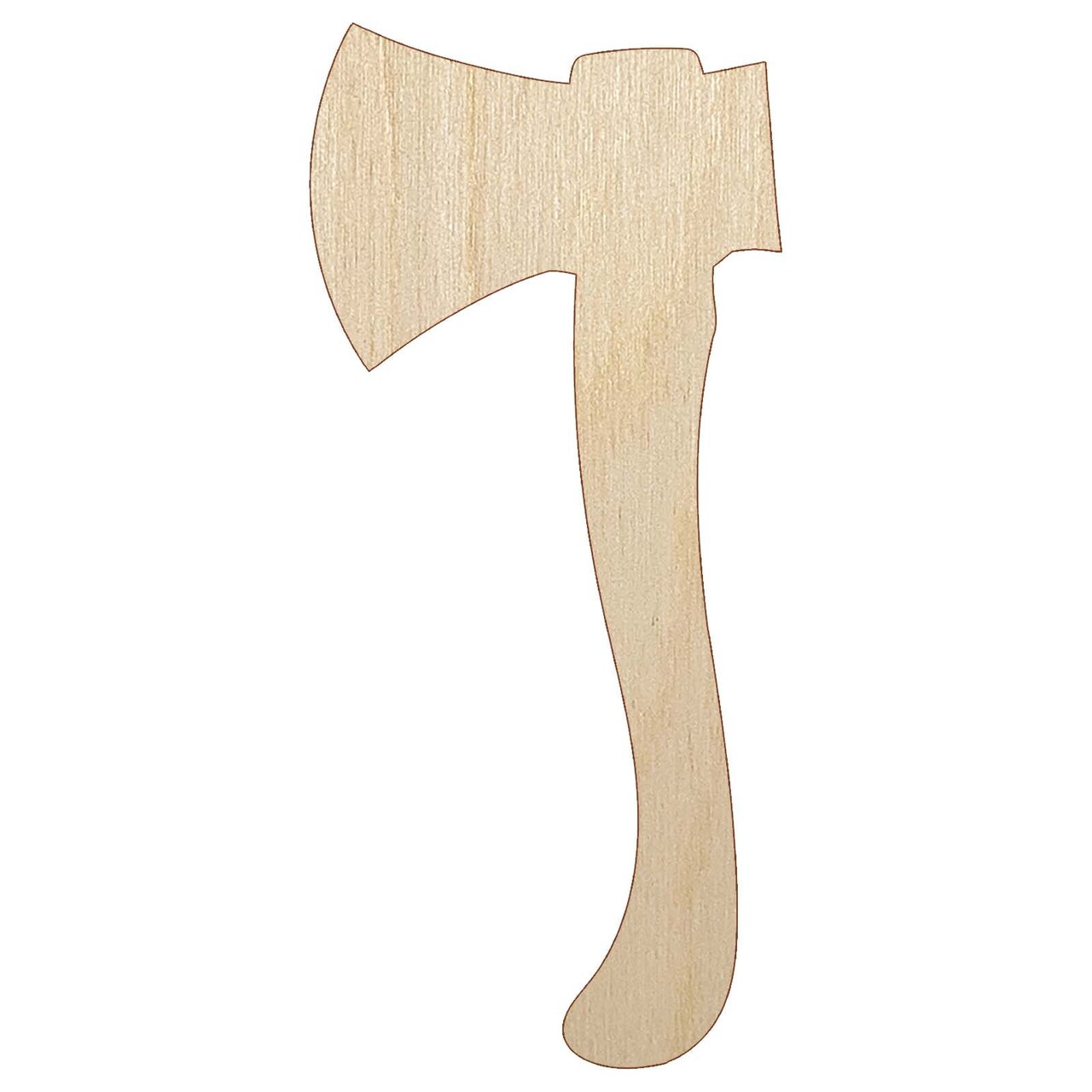 Wood Cutting Axe Unfinished Wood Shape Piece Cutout for DIY Craft Projects
